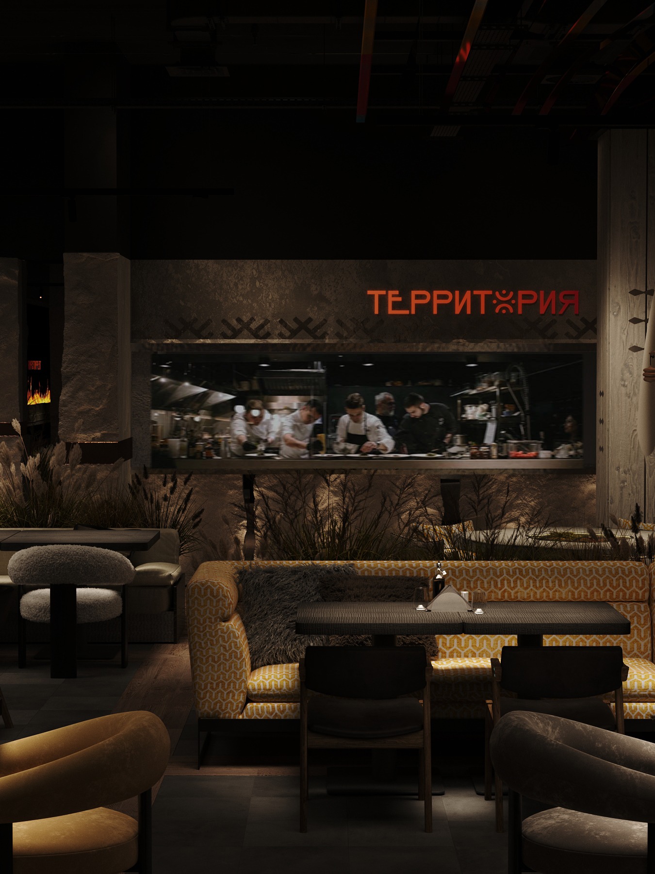 Интерьер ресторана ТЕРРИТОРИЯ, кадр 4